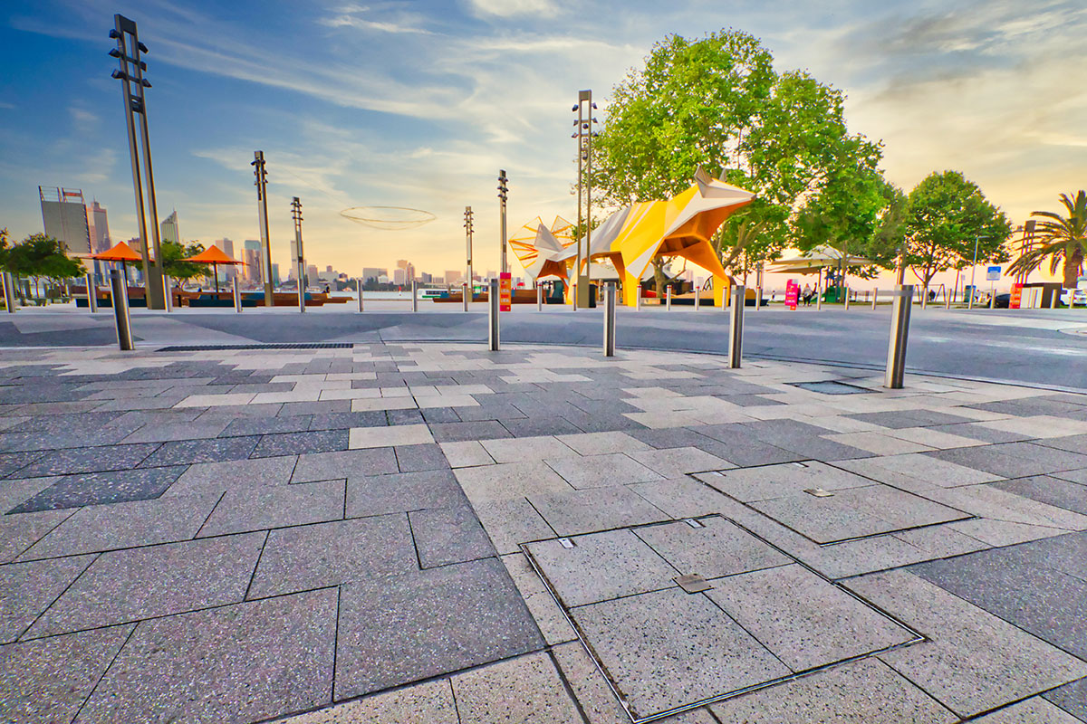 discreet drainage and service enclosures