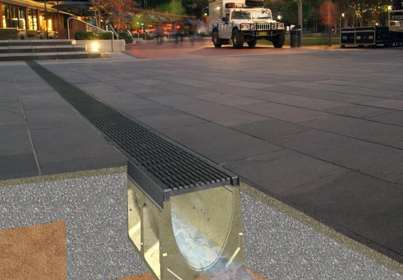 sizing a trench drain